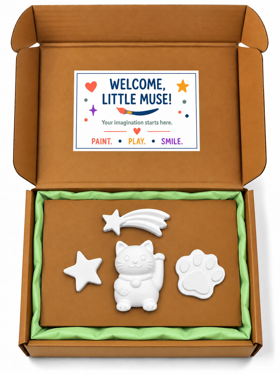Lucky Cat Paint-Your-Own Kit